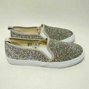 Divided H&M Gray Sparkling Slip On Womens Size 6